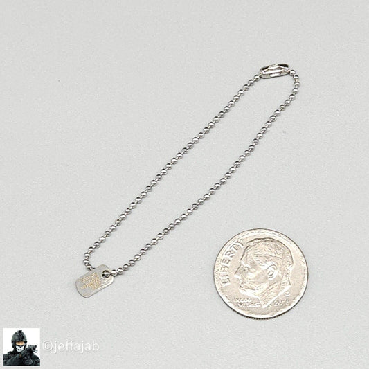 1:6 scale QO Toys Vietnam 101st Airborne Hamburger Hill Dog Tags Necklace