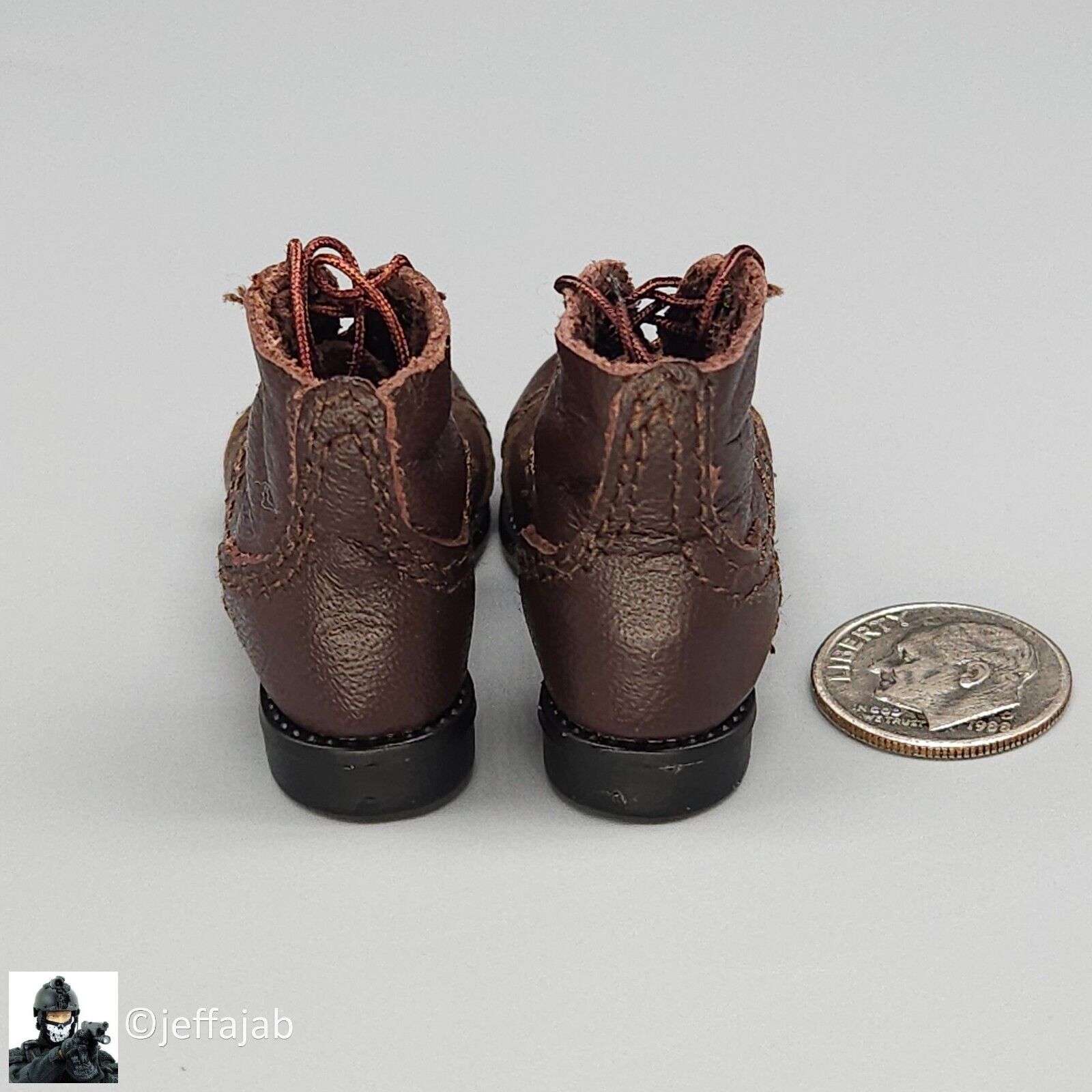 1:6 scale DiD WWII Sergeant Horvath Service Shoes Boots for 12" Figures