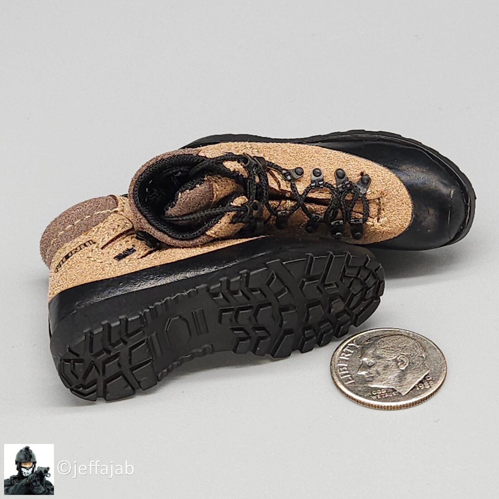 1:6 scale Soldier Story German KSM VBSS GTX Boots (Foot Type) for 12" Figures