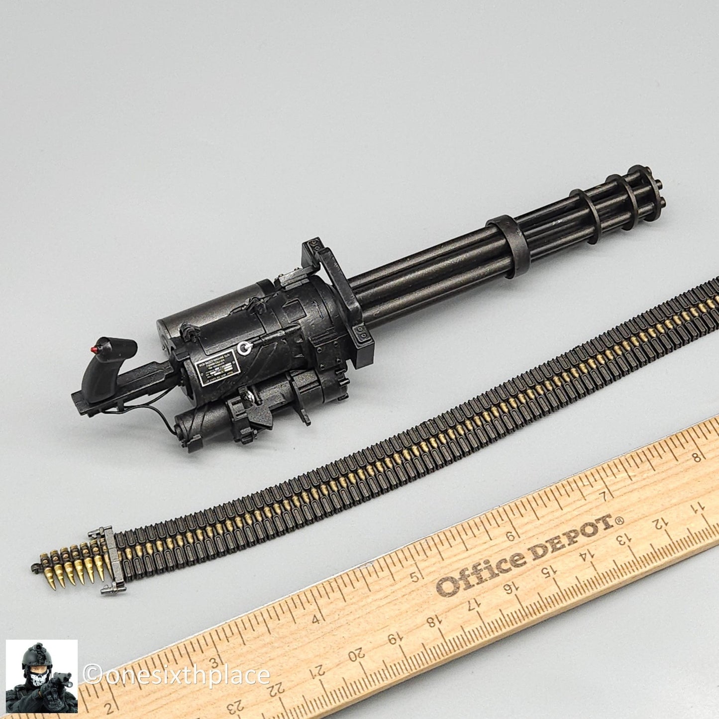 1:6 Easy & Simple CBI Enforcer Yuri M134 Minigun w/ Plate Carrier Set 12" Figure