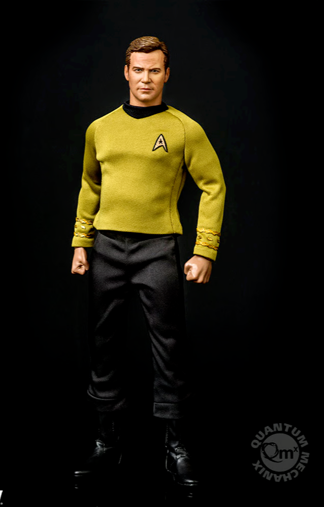 1:6 scale QMX Quantum Mechanix Star Trek Captain Kirk 12" Figure STR-0071T