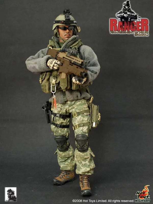 1:6 scale Hot Toys 75th Ranger Regiment Camo MICH Helmet & NVG for 12" Figures