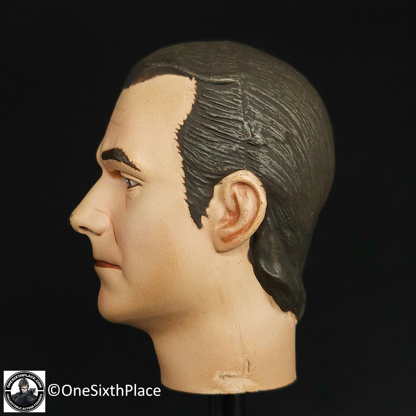 1:6 Sideshow Civil War 1st Texas Male Head Sculpt USED READ NOTE for 12" Figures