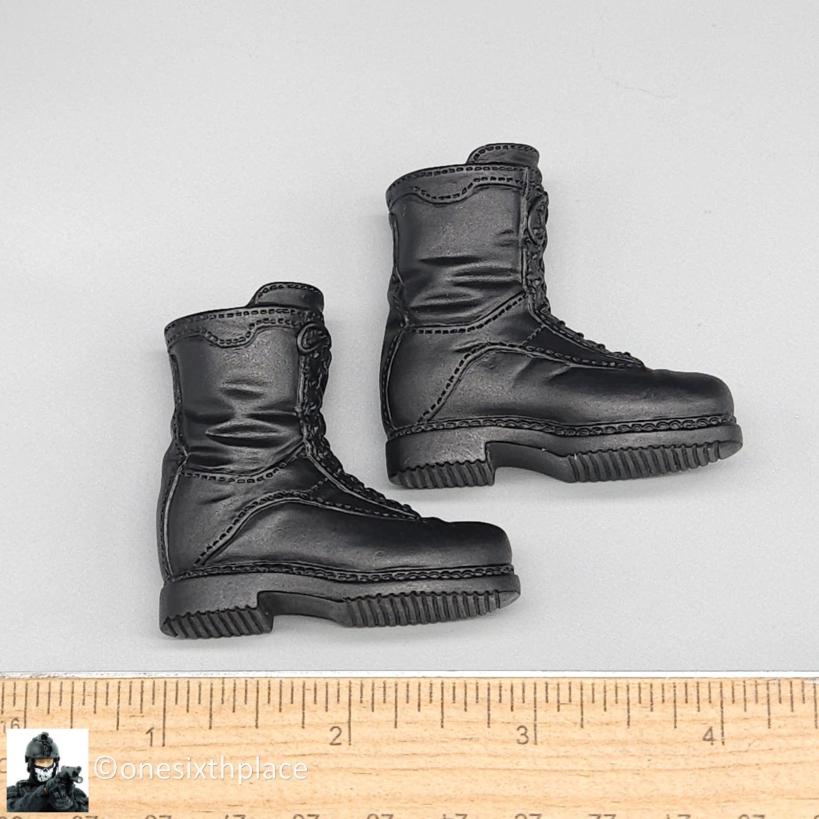 1:6 scale Dragon DEVGRU Shane Black Boots for 12" Figures Pilot