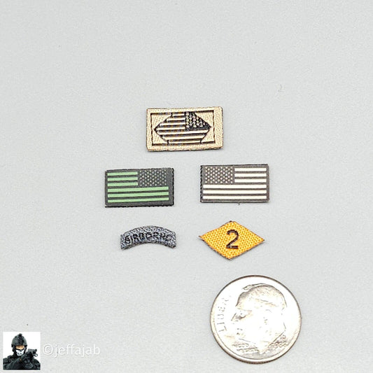 1:6 Easy & Simple 75th Ranger Regiment Patches Set for 12" Figures