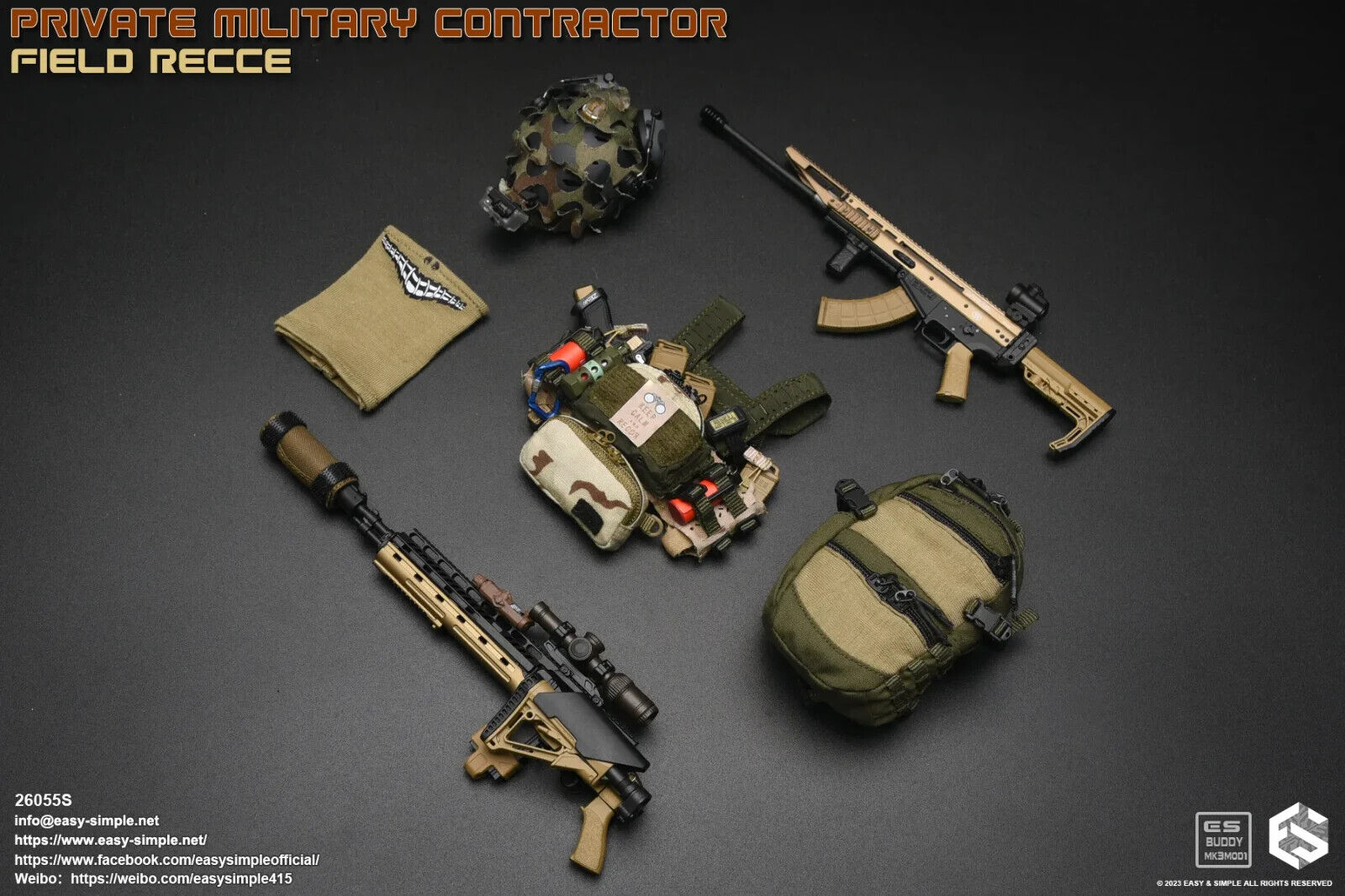 1:6 Easy & Simple Private Military Contractor Field Recce SPECIAL 12" Figure