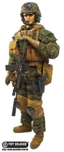 1:6 scale Toy Soldier USMC Recon Male Body w/ Head & Bendy Hands 12" Figure