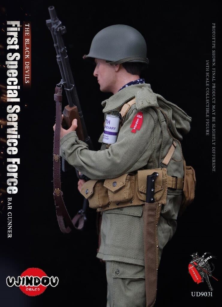 1:6 scale Ujindou WWII First Special Service Force BAR Gunner 12" Figure