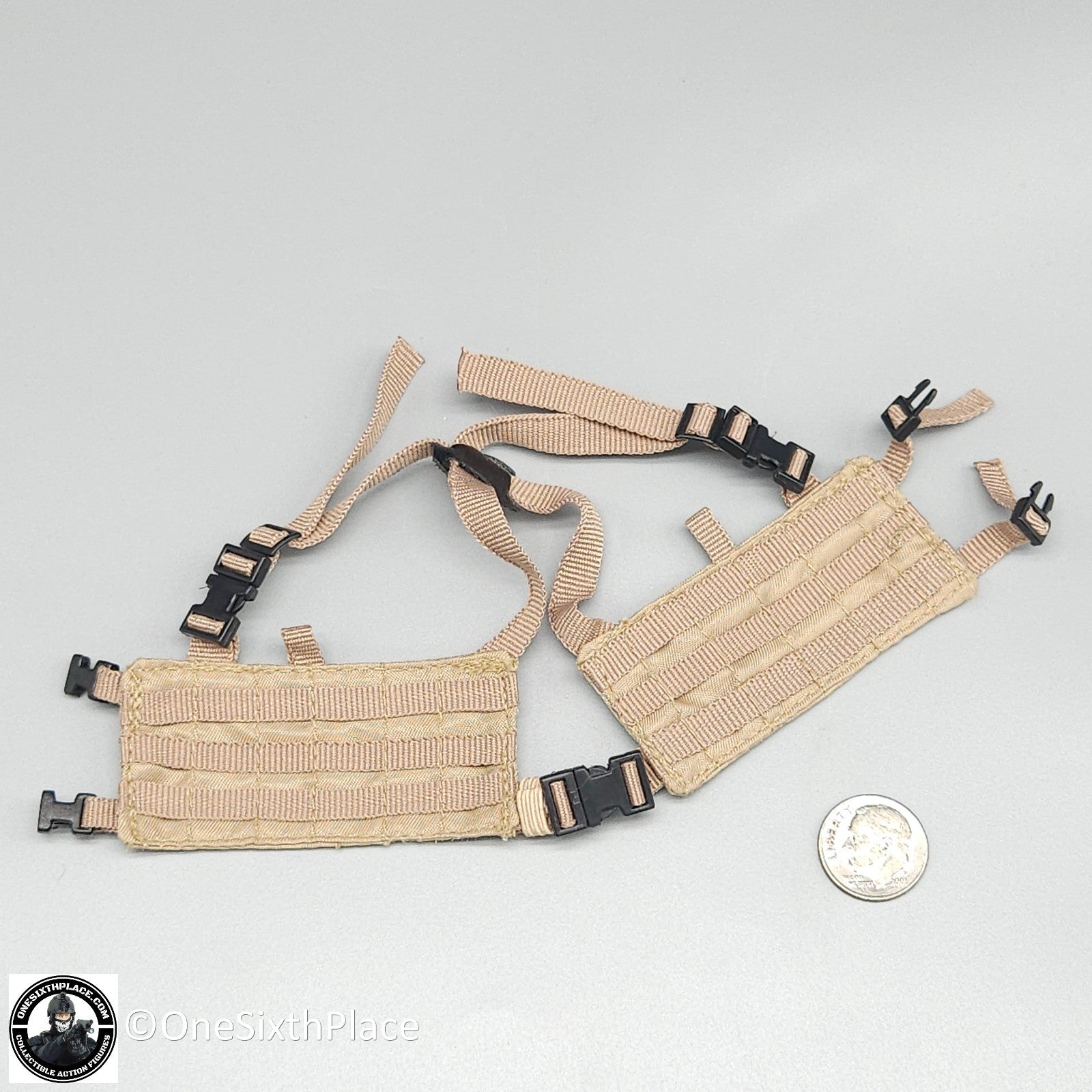 1:6 scale BBI Tan MOLLE Chest Rig for 12" Figures