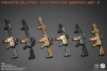 1:6 Easy & Simple Private Military Contractor Weapon Set D Ver. C for 12" Figure