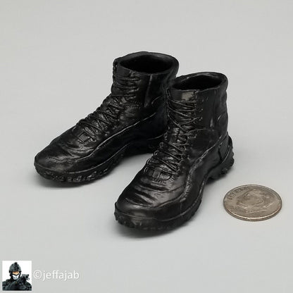 1:6 Very Hot Toys CQB Black Tactical Boots for 12" Figures VHT CIA PMC