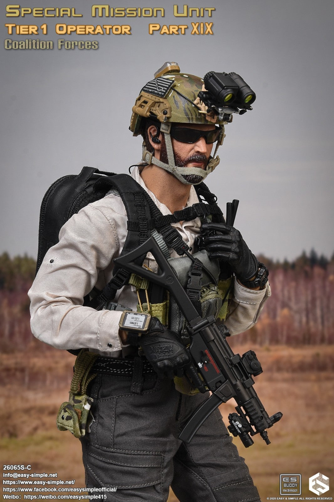 1:6 Easy & Simple Coalition Forces 1745 Air Long Weapon Case 12" Figures 26065SC