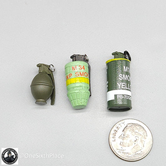 1:6 scale Ujindou US SEAL Team Rifleman in Vietnam Metal Grenades for 12" Figure