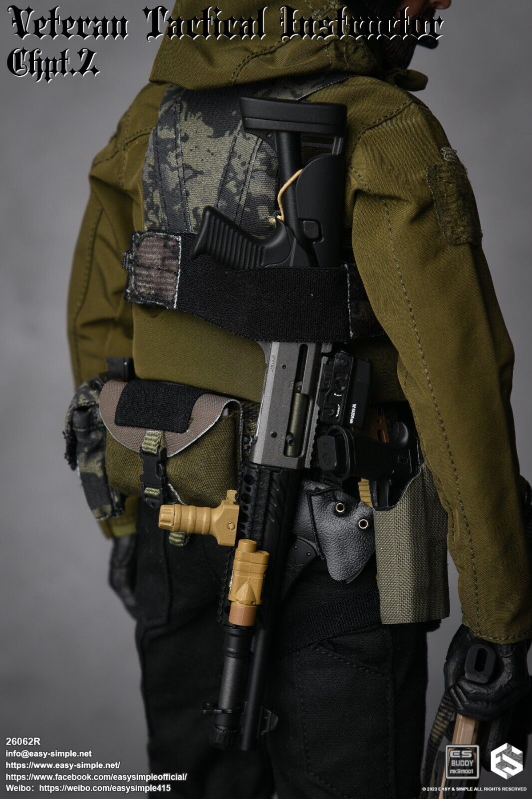 1:6 scale Easy & Simple Veteran Tactical Instructor Chapter II Shotgun w/ Sling