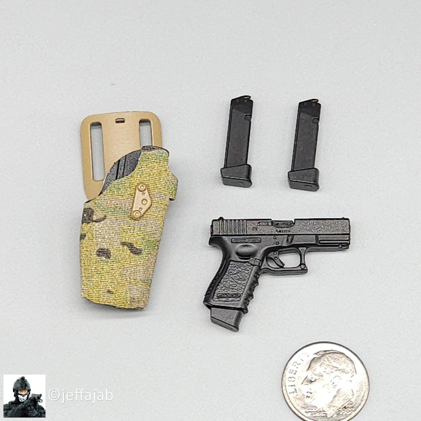 1:6 Easy & Simple Delta Force 2022 Cultural Support Team CST Pistol w/ Holster