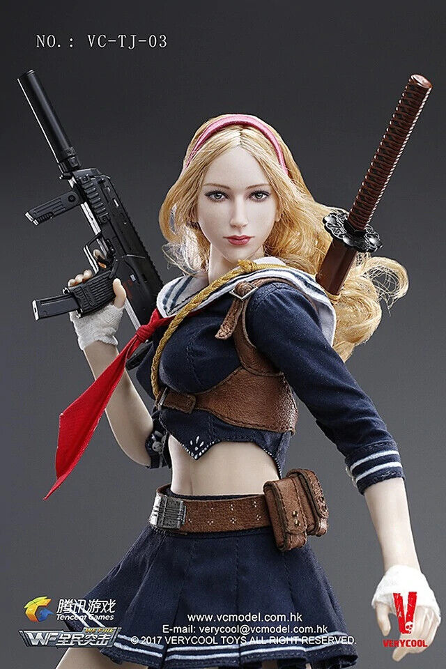 1:6 Very Cool Blade Girl Female Bandaged Pale Hands Set 12" Hot Toys Babydoll 