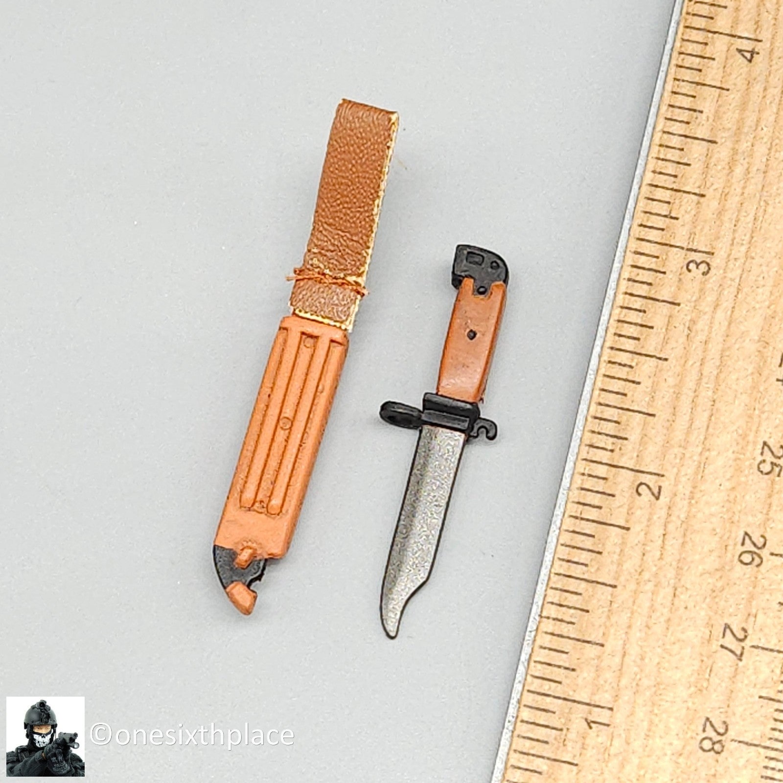 1:6 Ultimate Soldier Russian Spetsnaz Bayonet Knife w/ Belt Sheath 12" Figures