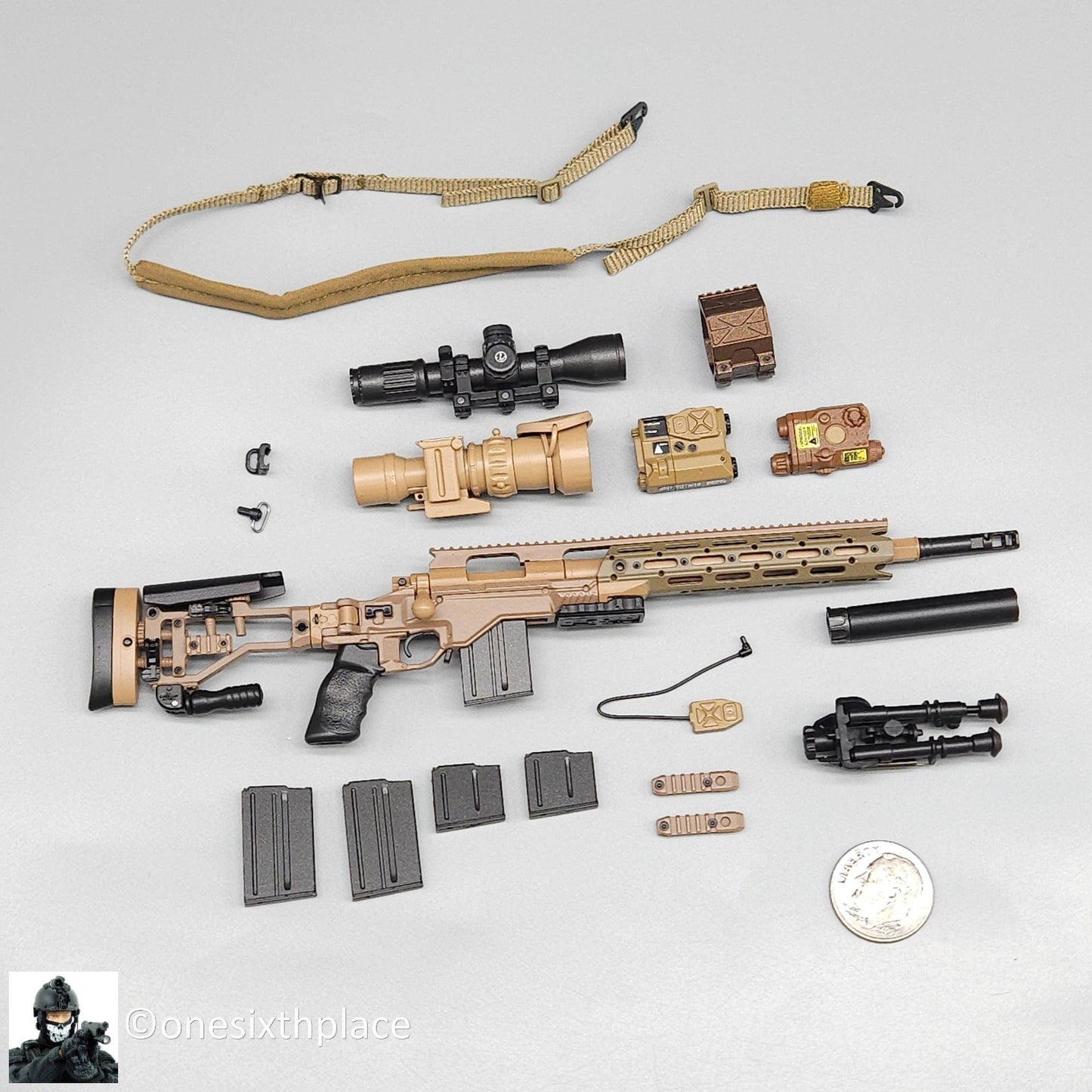 1:6 Easy & Simple Coalition Force SRL Sniper Rifle for 12" Figure 26065SC