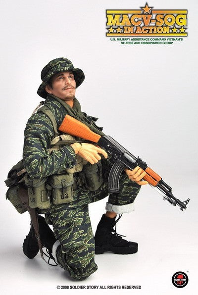 1:6 scale Soldier Story Vietnam MACV-SOG Wood & Metal AK47 Rifle for 12" Figures