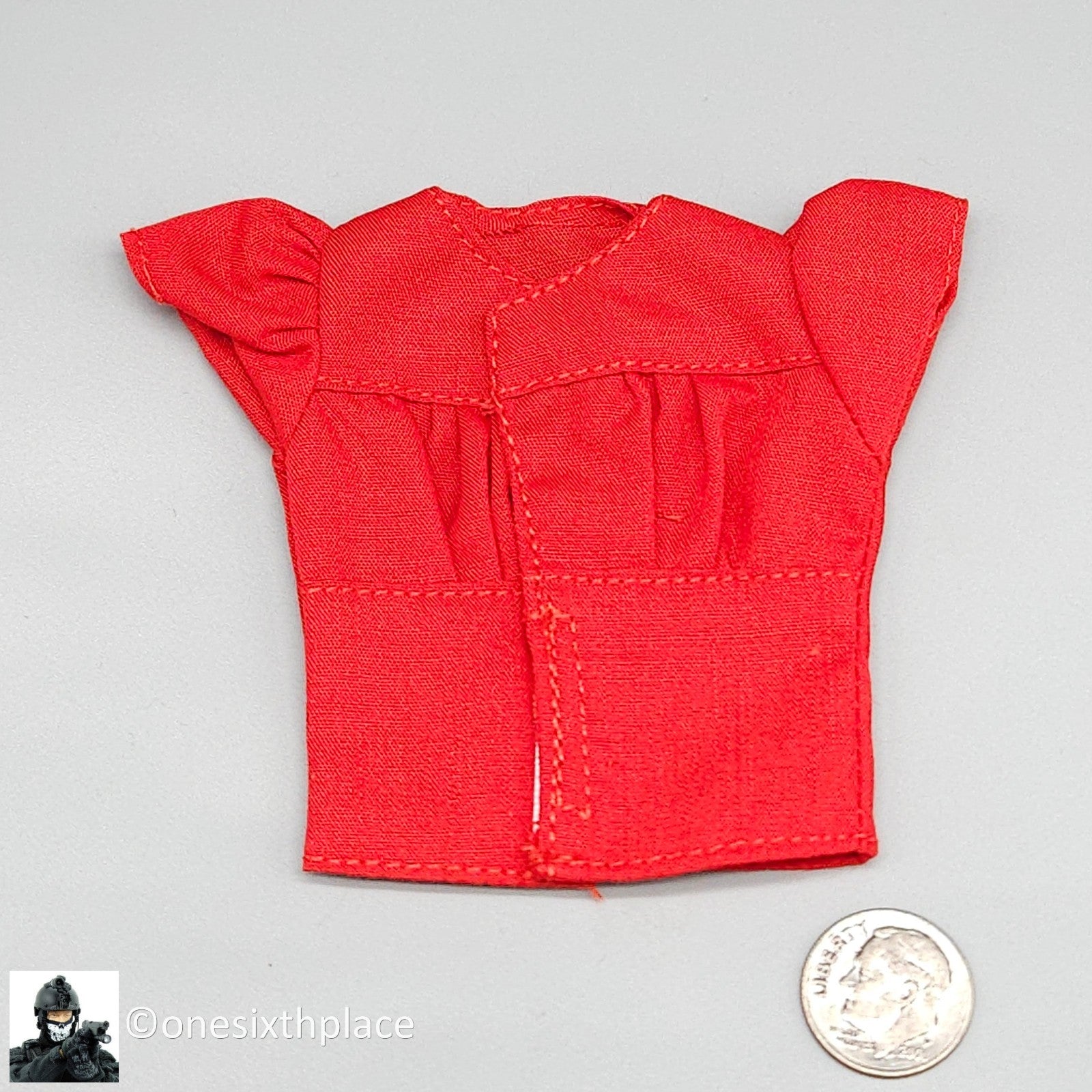 1:6 Triad Toys Summer Belles Female Red Shirt Top for 12" Figures