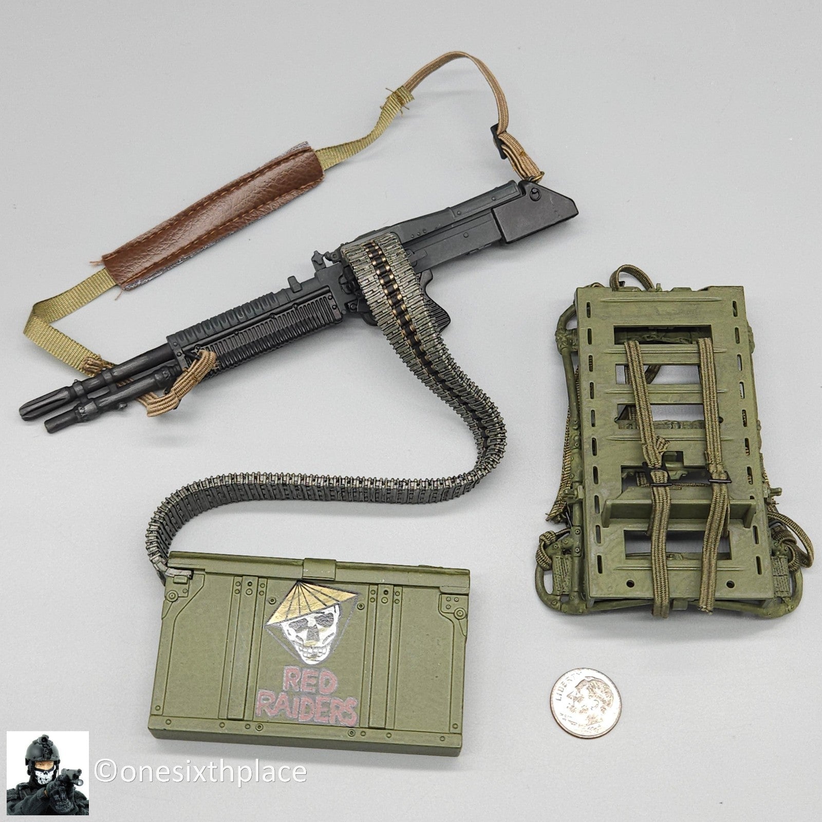 1:6 Ultimate Soldier Vietnam SEAL M60 w/ China Lake Backpack for 12" Figures
