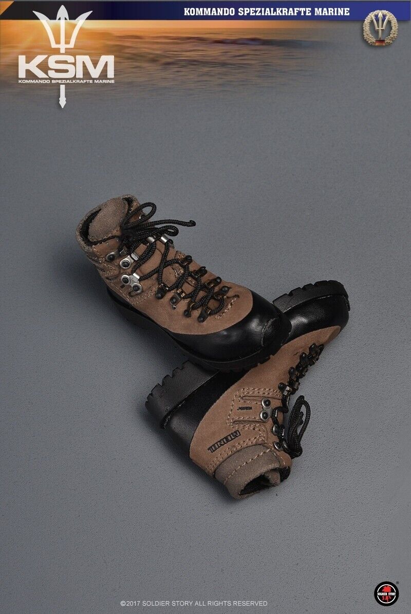 1:6 scale Soldier Story German KSM VBSS GTX Boots (Foot Type) for 12" Figures