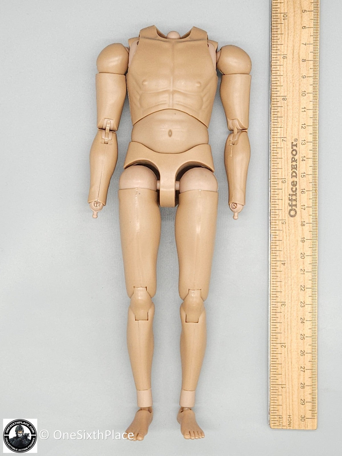 1:6 scale Crazy Dummy Male Body w/ Feet for 12" Figures