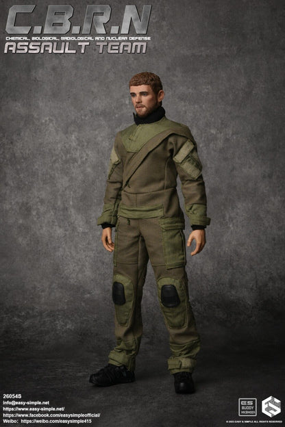 1:6 Easy & Simple CBRN Assault Team Green Maritime Assault Suit for 12" Figures