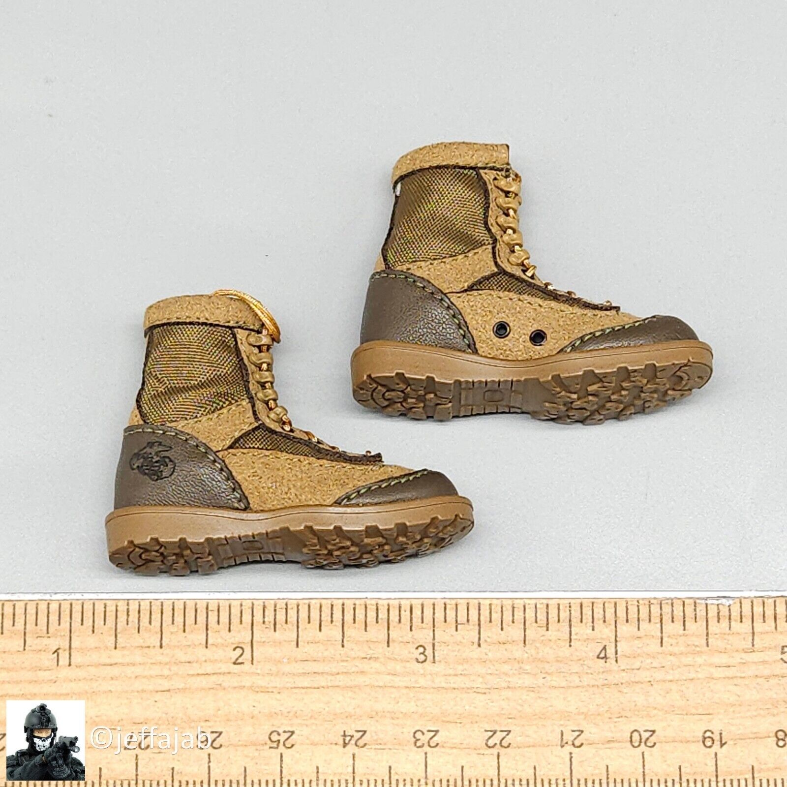1:6 scale Easy & Simple USMC 26th MEU RAT Boots (Peg Type) for 12" Figures