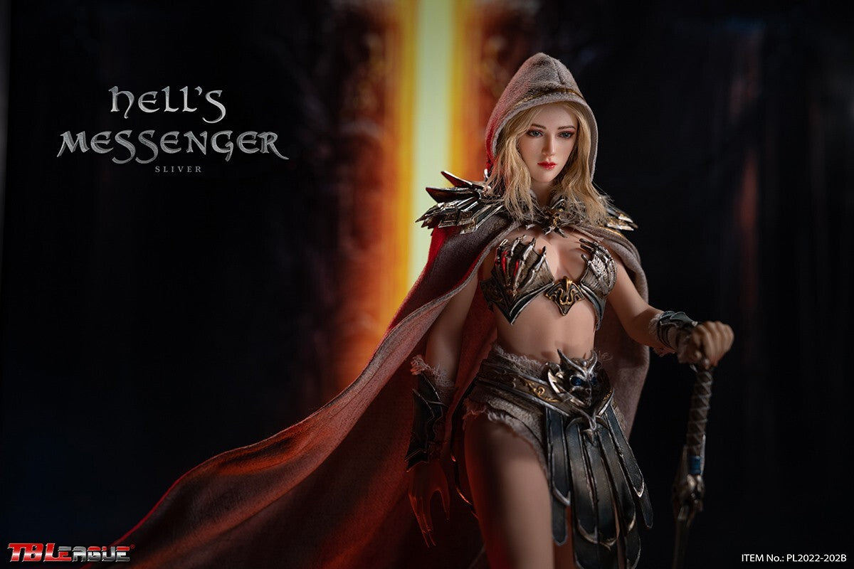 1:6 TBLeague PL2022-202B Hell’s Messenger Silver Display Stand for 12" Figures
