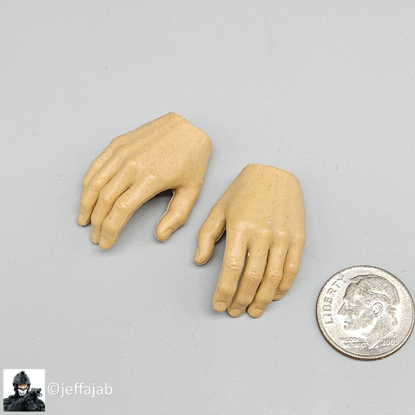 1:6 Easy & Simple PMC Field Recce Male Relaxed Hands for 12" Figures