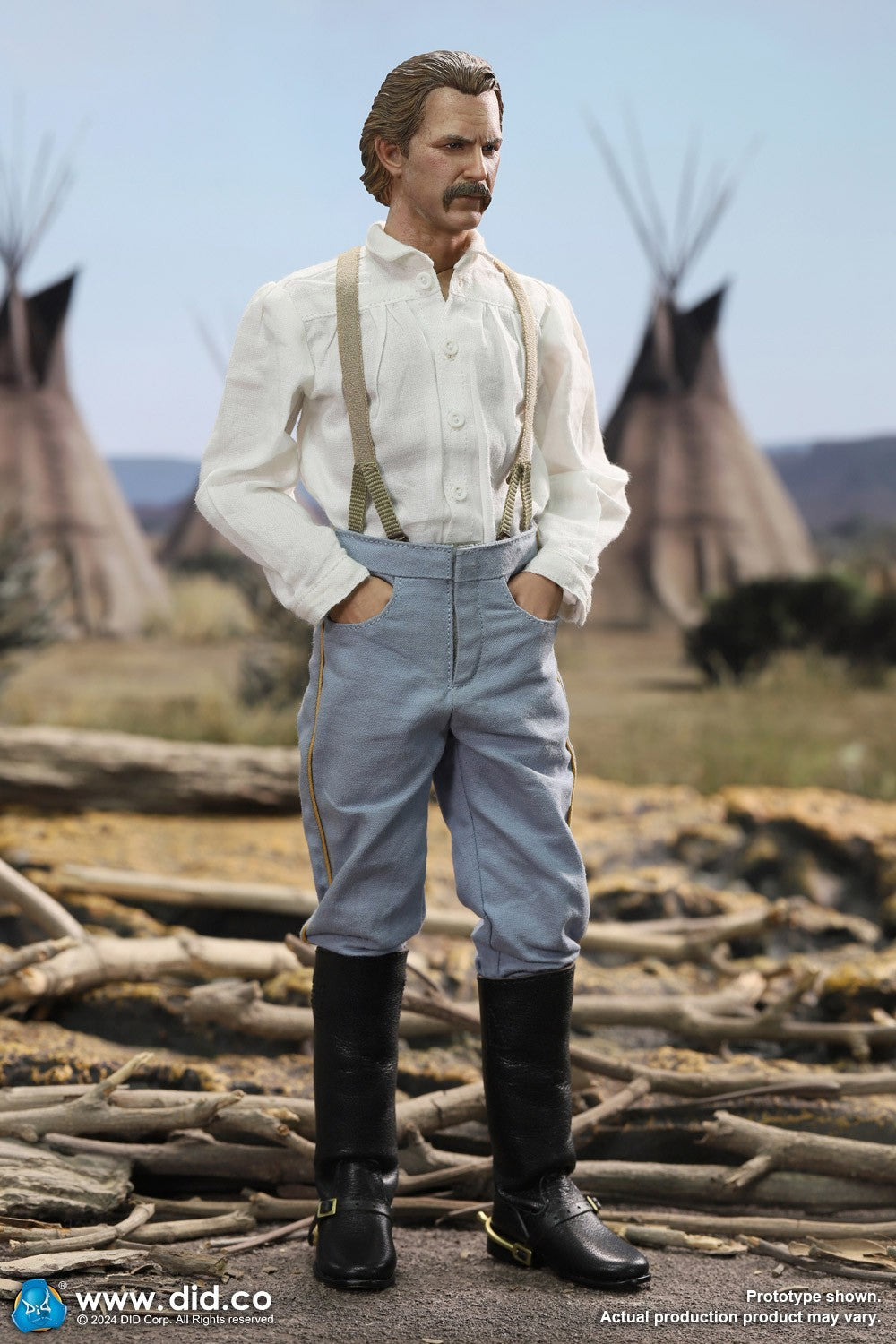 1:6 Scale DiD US Civil War Union Army Lieutenant John Dunbar 12" Figure NS80175