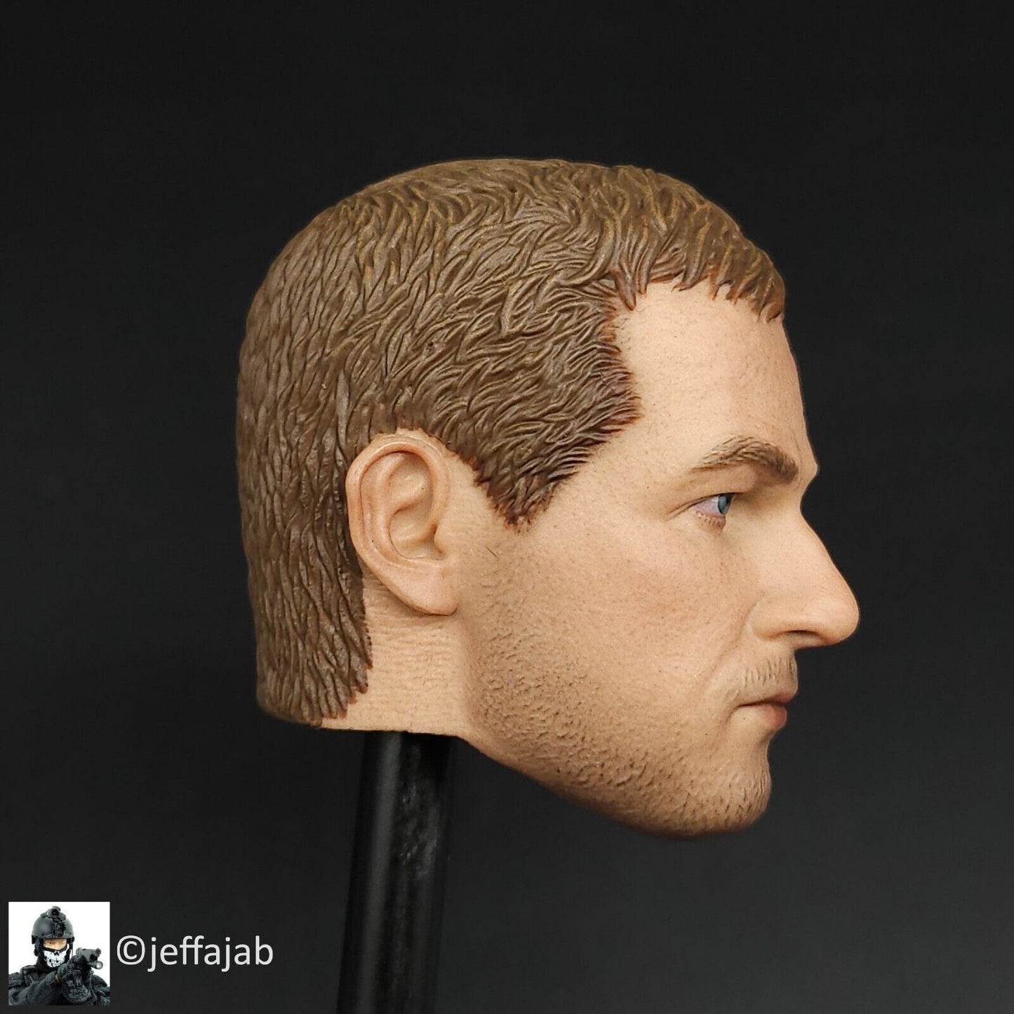 1:6 Easy & Simple Dutch DSI Sniper Male Head Sculpt for 12" Figures