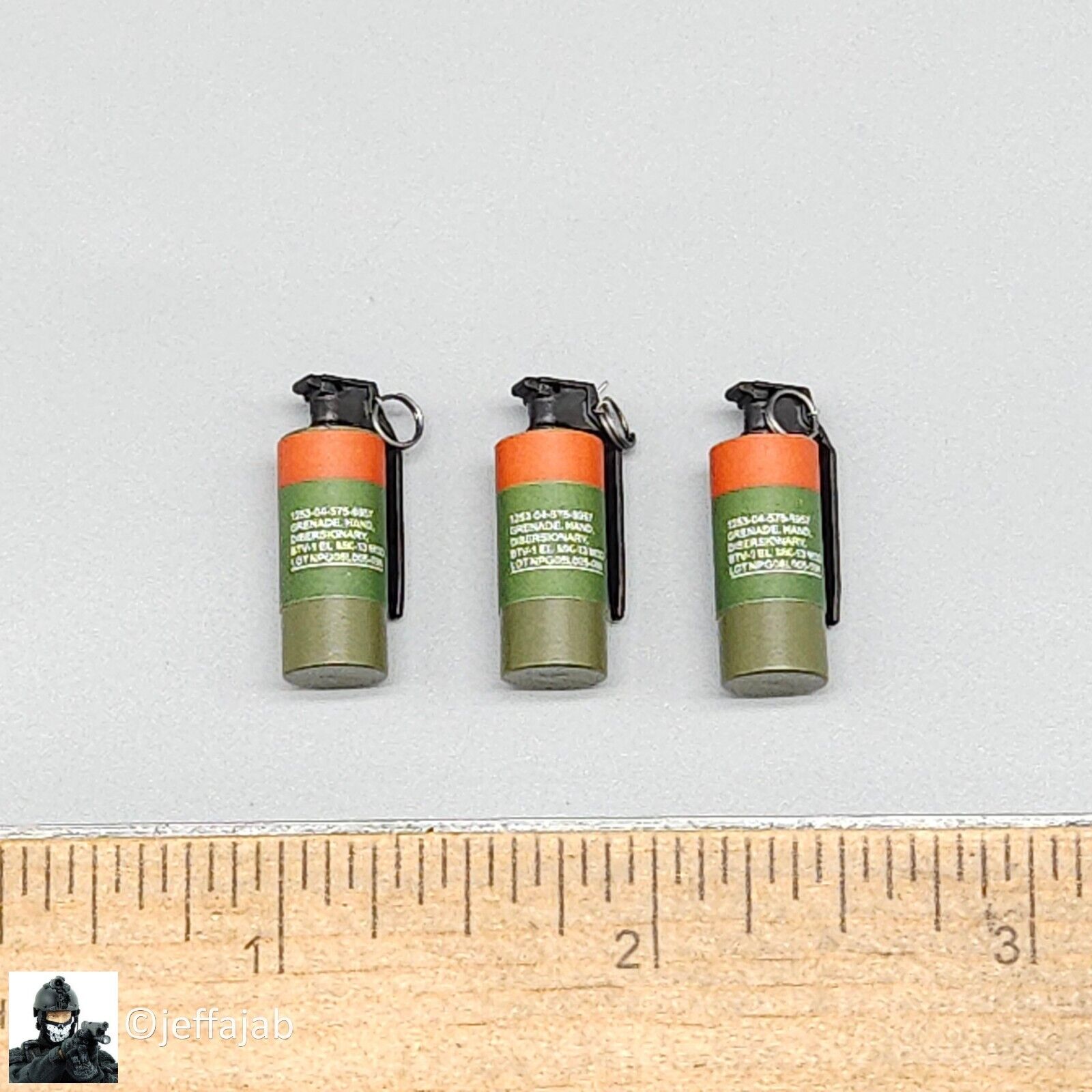 1:6 Easy & Simple Delta Force Chronology 2022 MK13 Flashbang Grenade (x3)