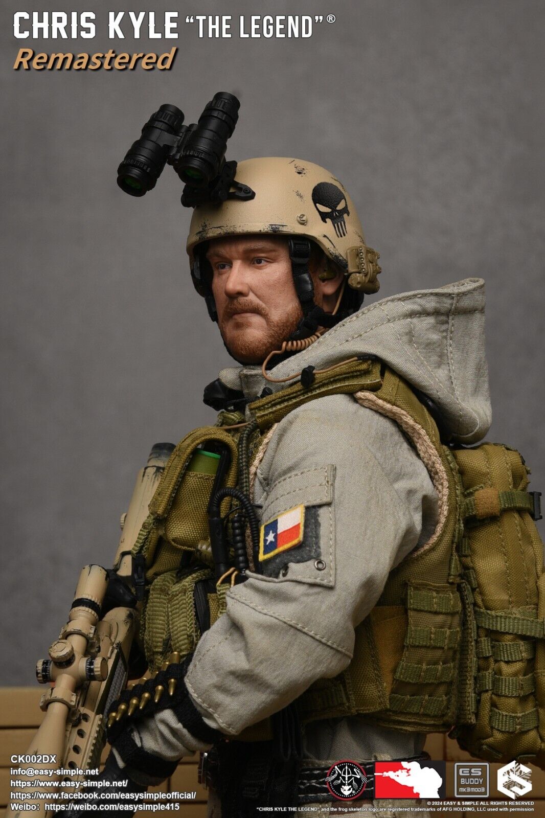 1:6 scale Easy & Simple Chris Kyle The Legend Remastered Deluxe Version CK002DX