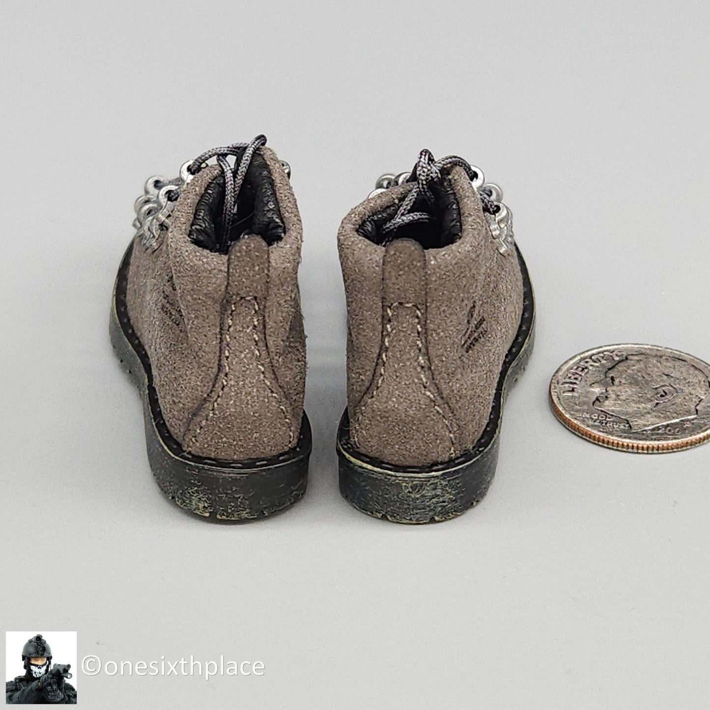 1:6 scale Easy & Simple Coalition Forces SAS Special Gray Boots for 12" Figures