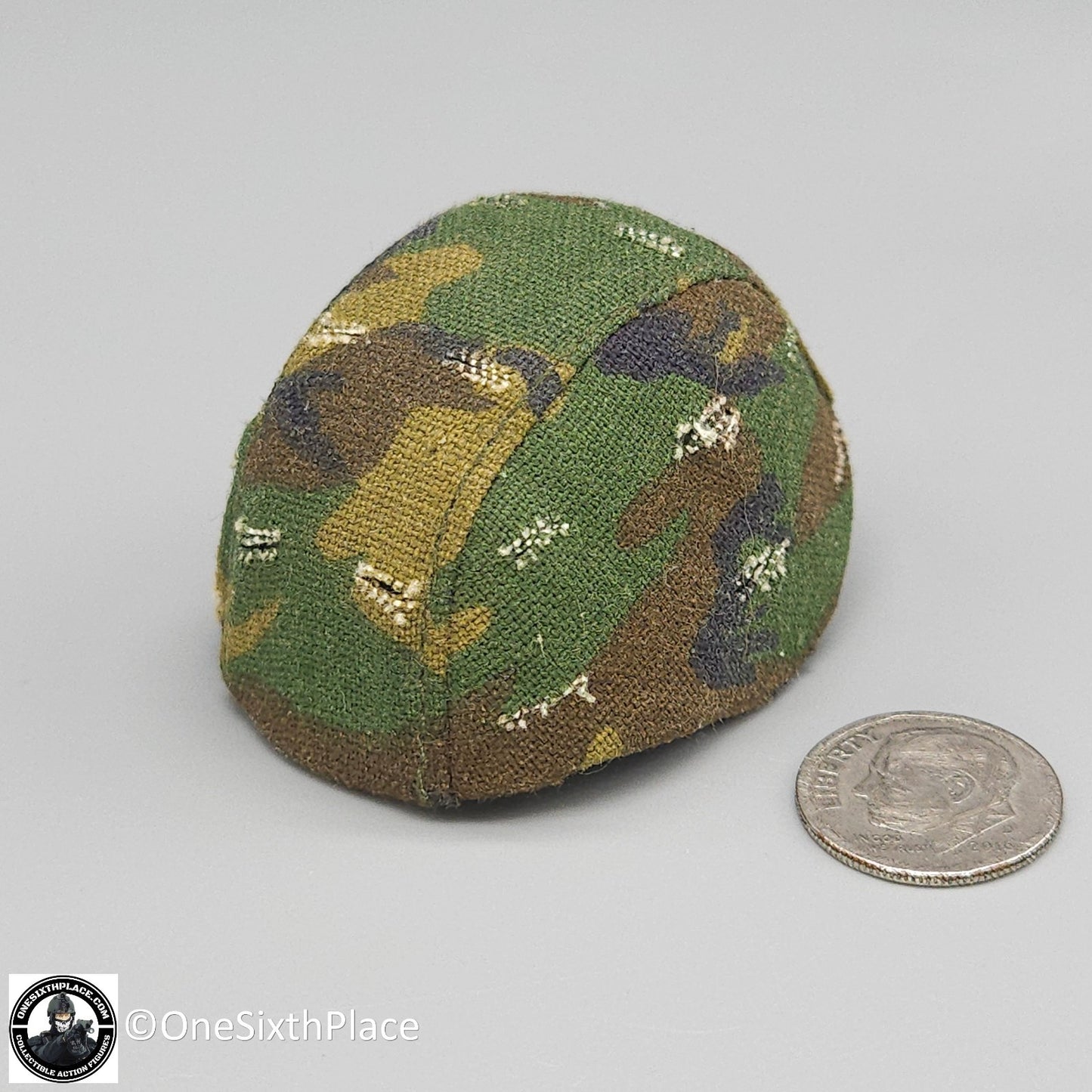 1:6 scale BBI Woodland Camo Metal PASGT Helmet for 12" Figures