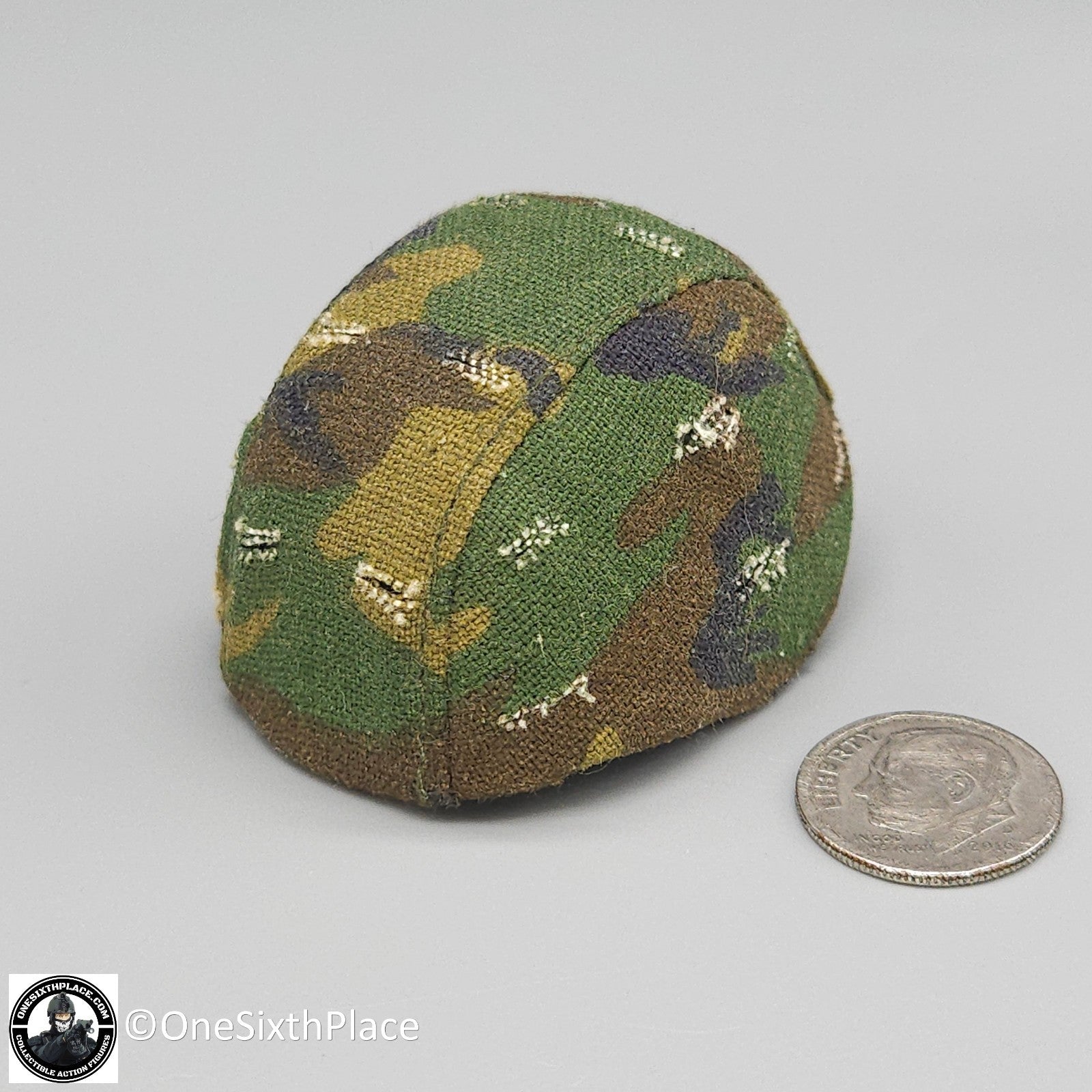 1:6 scale BBI Woodland Camo Metal PASGT Helmet for 12" Figures
