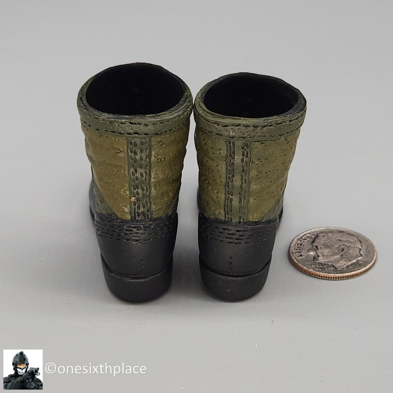 1:6 Ultimate Soldier US Vietnam Air Cavalry Pilot Boots for 12" Figures