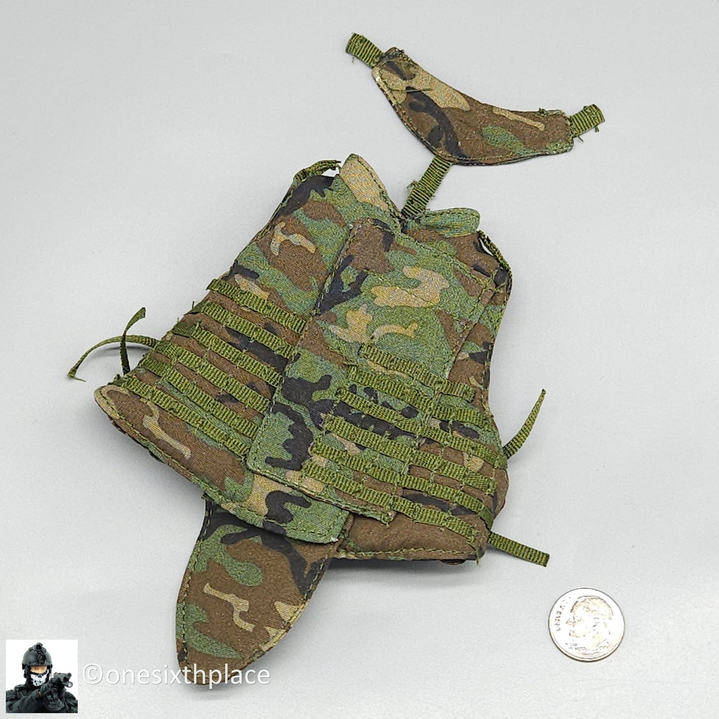 1:6 scale Dragon USMC Curtis Woodland Camo Interceptor Body Armor for 12" Figure