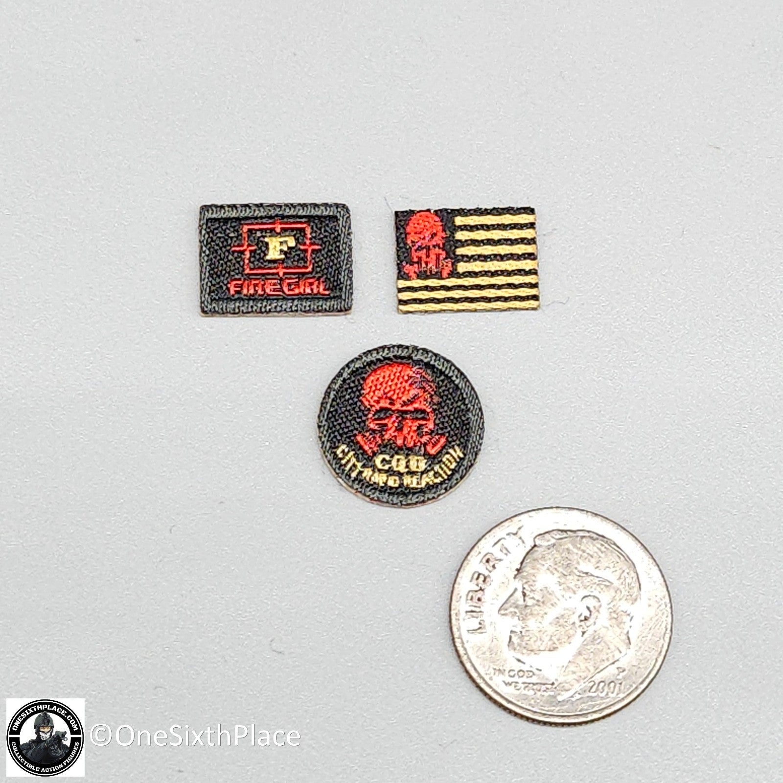 1:6 scale Fire Girl Female CQB Tactical Agent Olive Green Patches 12" Figures