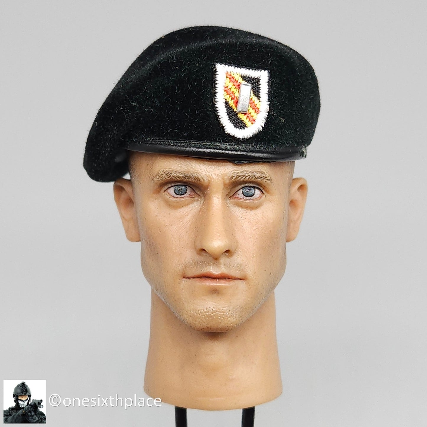 1:6 scale Dragon Vietnam Mike Green Beret Hat Cap w/ Flash for 12" Figures
