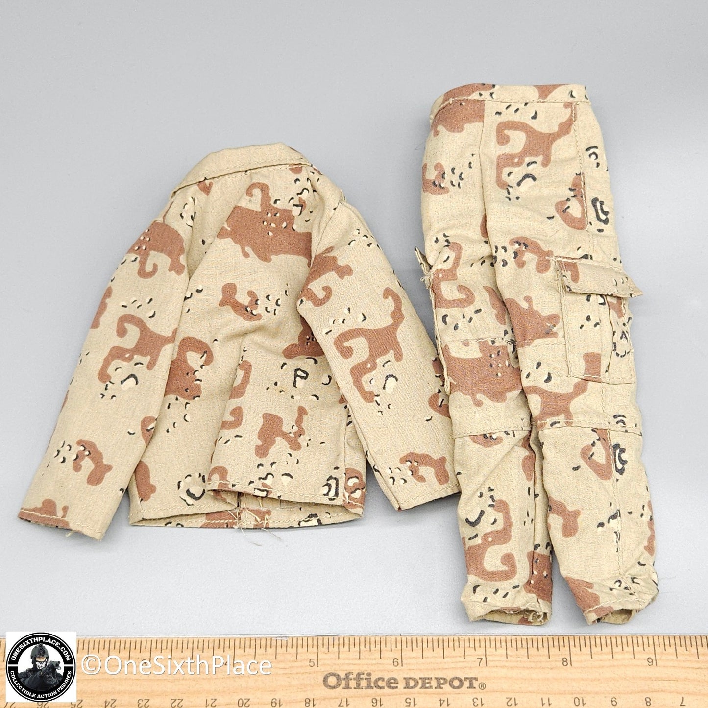 1:6 scale Hasbro GI Joe 6-Color Desert Camo Uniform for 12" Figures