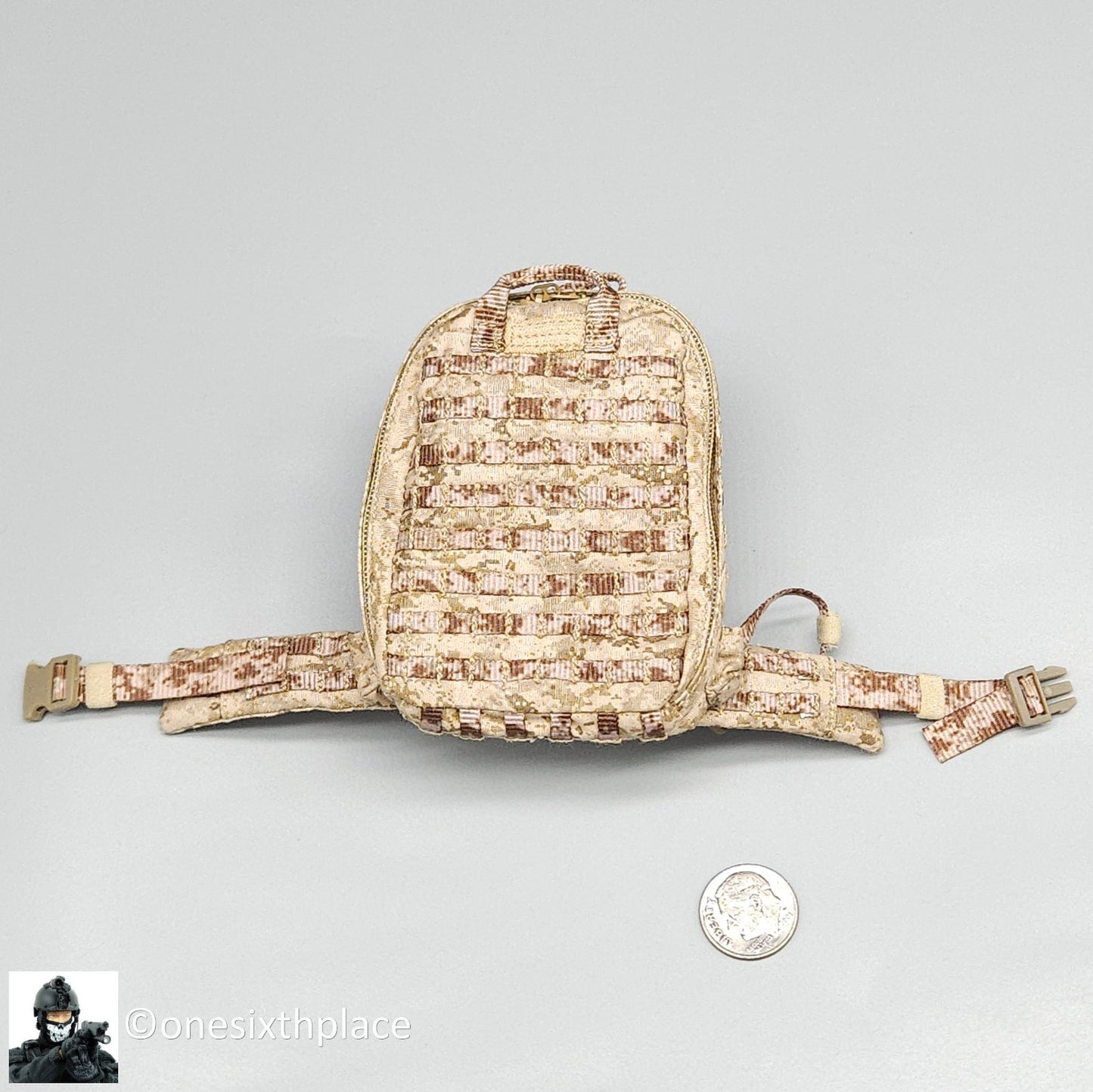 1:6 Easy & Simple Surveillance Team Chief AOR1 2670B Slim Medic Backpack w/ Belt