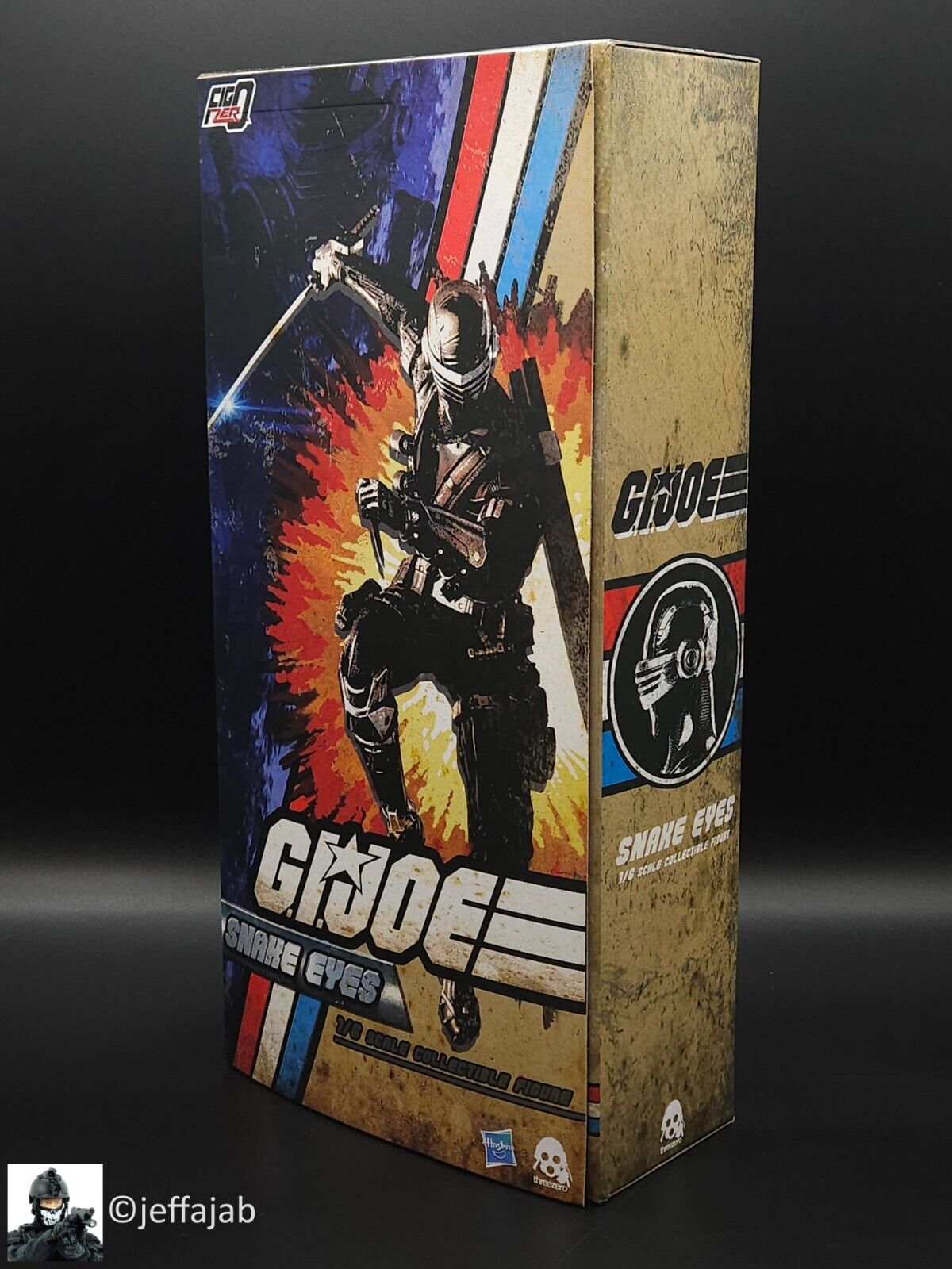 1:6 scale 3A ThreeZero GI Joe Snake Eyes 12" Figure 3A-3Z0215 ThreeA