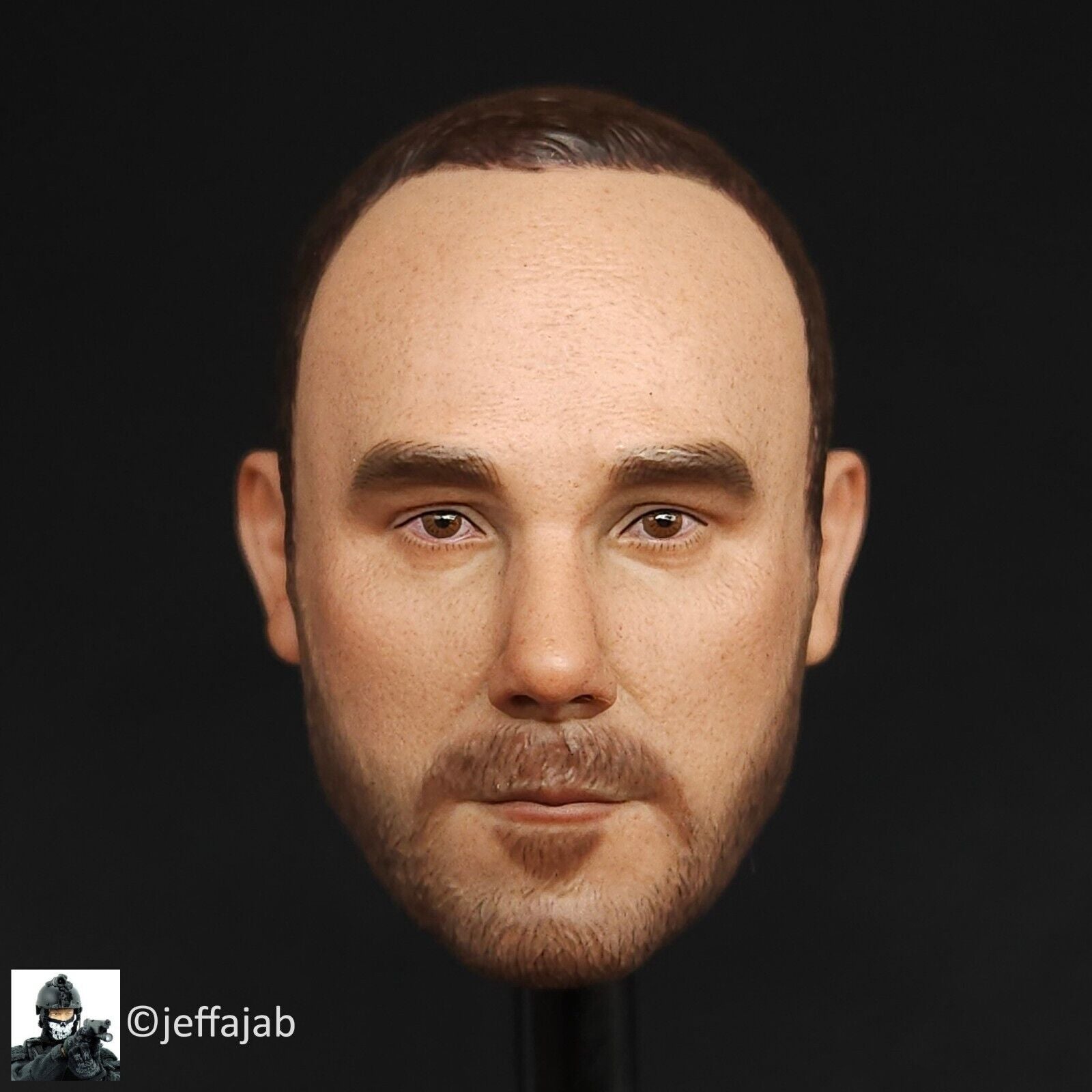 1:6 Easy & Simple HRT Team Leader Male Head Sculpt for 12" Figures