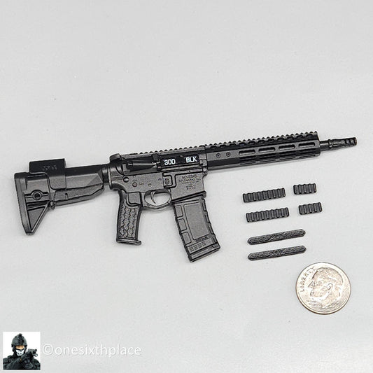 1:6 scale Easy & Simple N4 300 Blk Rifle for 12" Action Figures