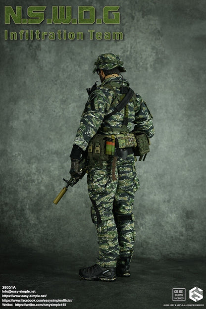 1:6 Easy & Simple NSWDG Infiltration Team Ver A Chest Rig w/ Pouches  12" Figure