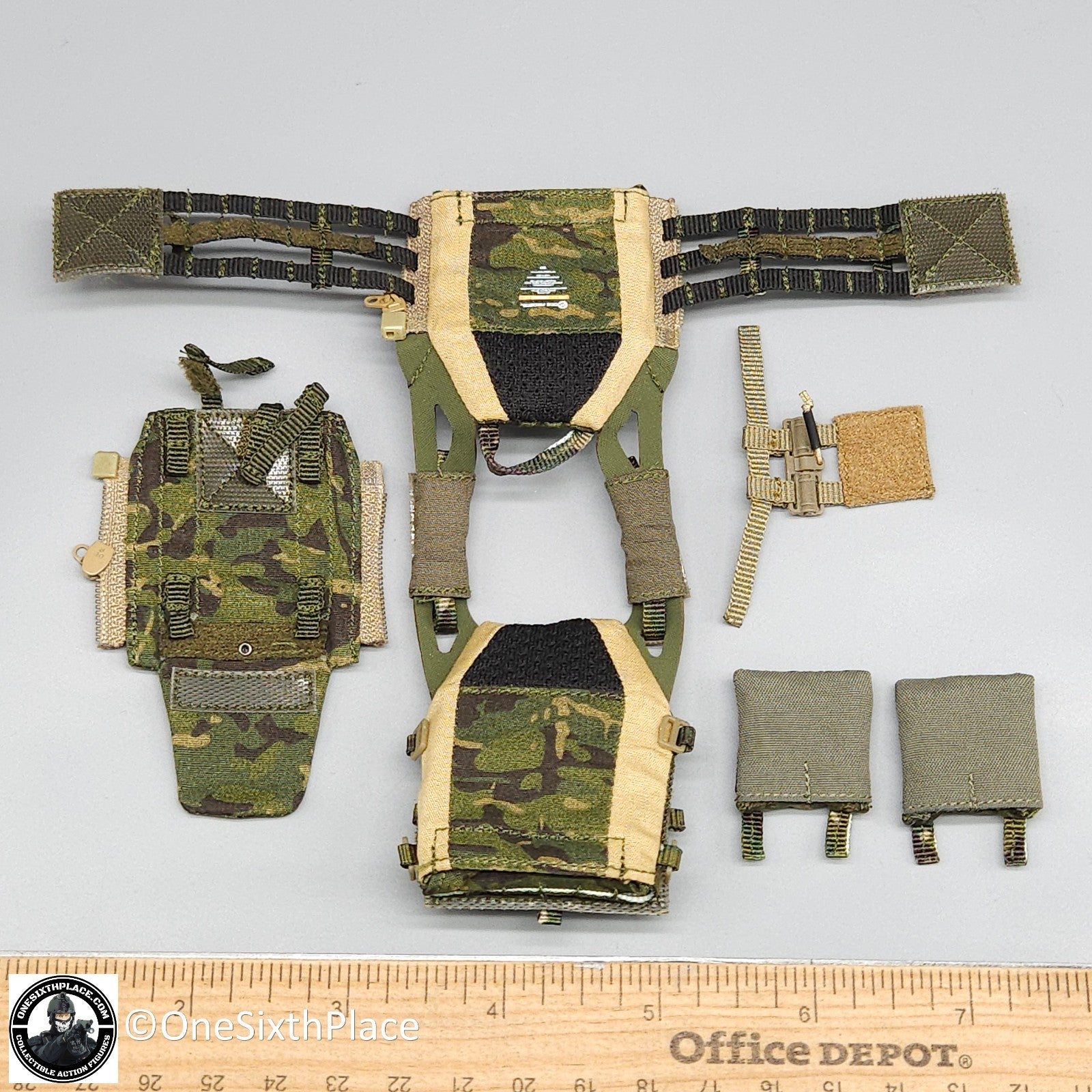 1:6 scale Easy & Simple SDU Assault Team 2023-2024 Jungle Multicam Plate Carrier