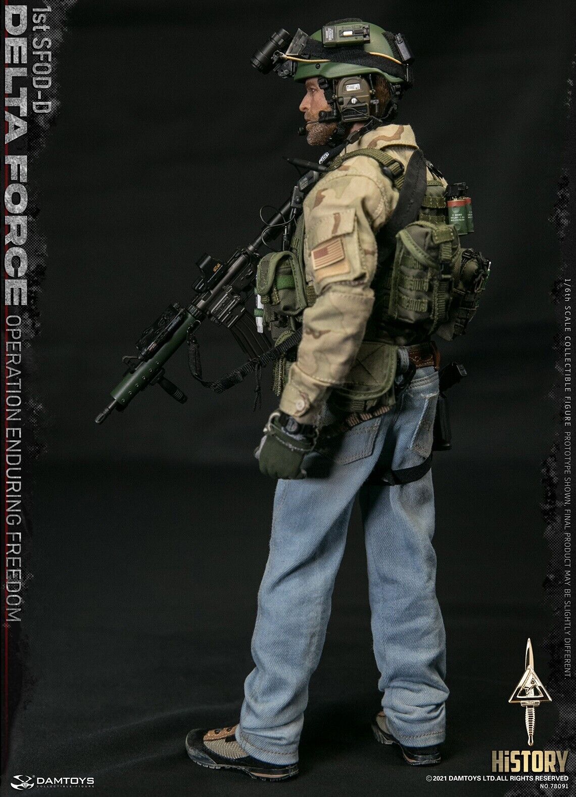 1:6 Damtoys 1st SFOD-D Enduring Freedom CVC Body Armor for 12" Figures